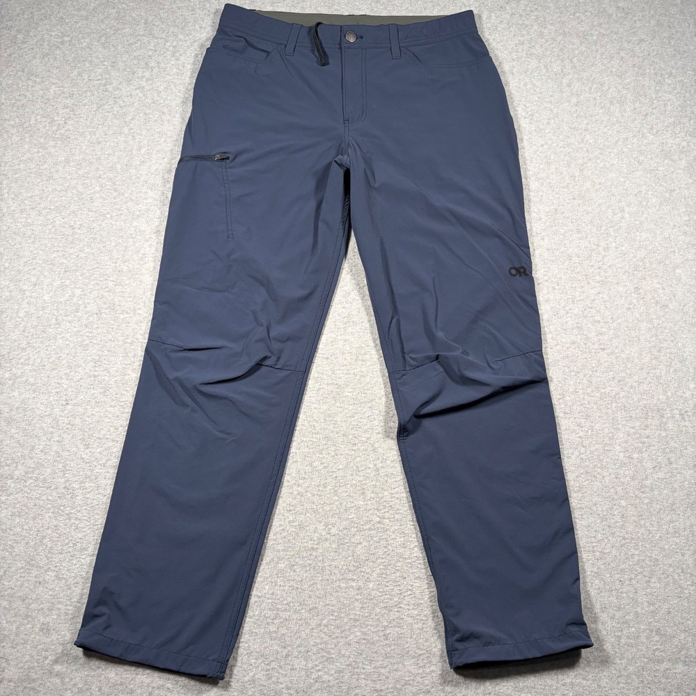 Outdoor Research Ferrosi Pants Mens 33x30 Blue Hiking Lightweight Softshell